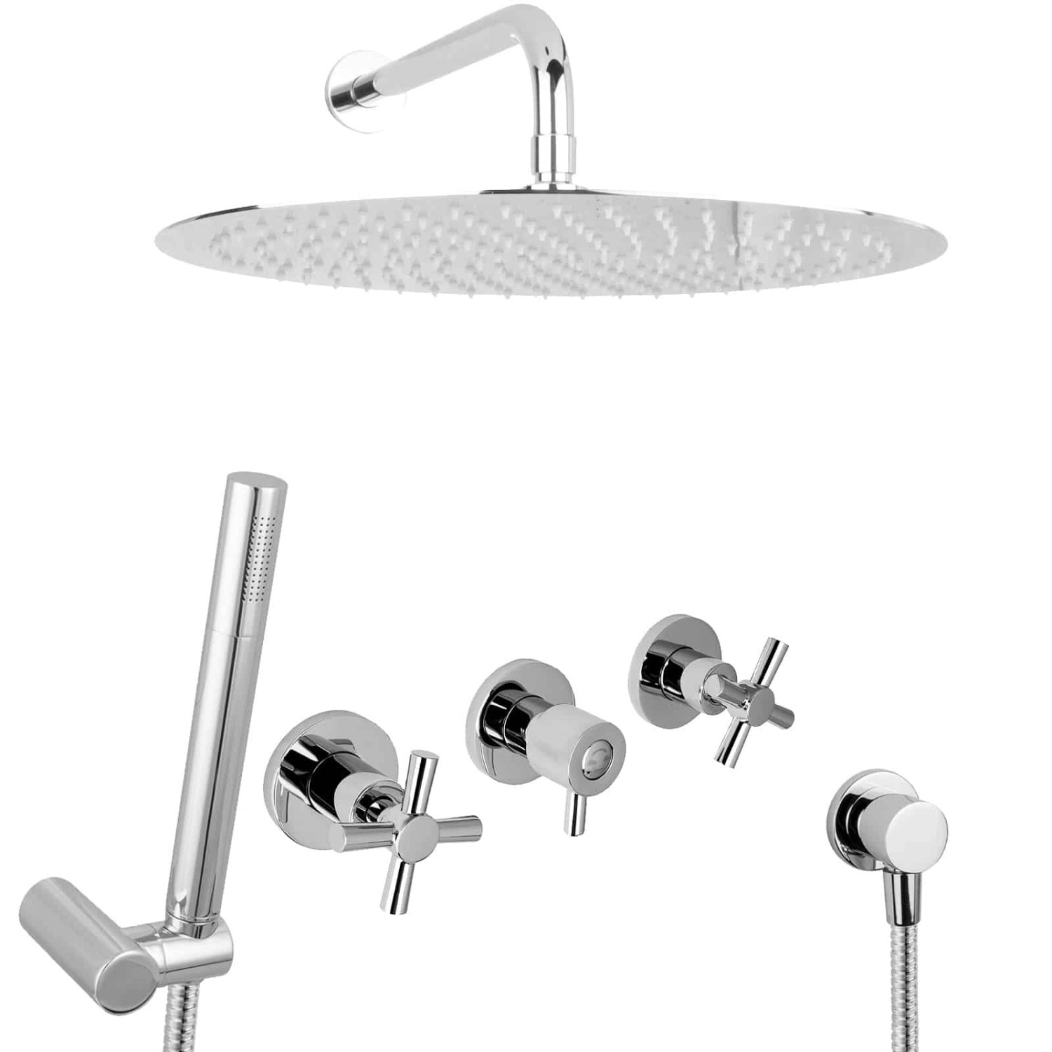 PaulGurkes Tropendusche Duschset Duschsystem unterputz 40 cm Regendusche Messing PaulGurkes Tropendusche Duschset Duschsystem unterputz 40 cm Regendusche Messing von PAULGURKES