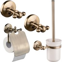 Paulgurkes - Bad-Accessoires Nostalgie Messing Bronze Set Antike Bad-Accessoires von PAULGURKES