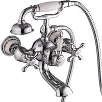 Paulgurkes - Badewannenarmatur Nostalgie Retro Landhausstil mit Brause Keramik von PAULGURKES