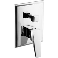 Duscharmatur Unterputz Mischbatterie Eckig 2-Wege Armatur Chrom - Paulgurkes von PAULGURKES