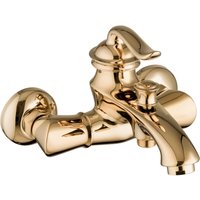 Paulgurkes - Gold Wannenarmatur Aufputz Retro Nostalgie Mischbatterie von PAULGURKES