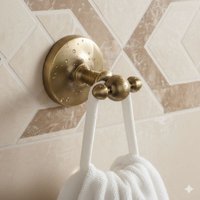 Paulgurkes - Handtuchhaken 2er Nostalgie Messing Bronze Bad Accessoire Paulgurkes - Handtuchhaken 2er Nostalgie Messing Bronze Bad Accessoire von PAULGURKES