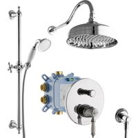 Regendusche Retro-Set Unterputz 2-Wege Armatur Nostalgie Handbrause - Paulgurkes Regendusche Retro-Set Unterputz 2-Wege Armatur Nostalgie Handbrause - Paulgurkes von PAULGURKES