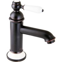 Paulgurkes - schwarz Nostalgie Wasserhahn Einhandmischer Retro Waschtischbatterie von PAULGURKES