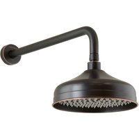 Paulgurkes - Regendusche Retro schwarz Nostalgie Duschkopf mit Wandarm von PAULGURKES