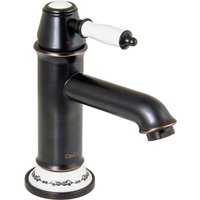 Paulgurkes - schwarze Retro Waschtischarmatur Einhandmischer Bordüre Wasserhahn von PAULGURKES