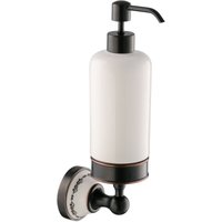 Paulgurkes - Seifenspender Nostalgie Retro Schwarz Spülmittelspender mit Bordüre von PAULGURKES