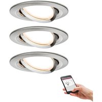 Paulmann 92959 LED-Einbauleuchte 3er Set LED 18 W Eisen (gebürstet) von PAULMANN LICHT
