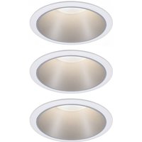 Paulmann 93410 Cole Coin Einbauleuchte 3er Set LED 6 W Weiß, Silber von PAULMANN LICHT