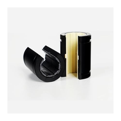 PAVQWVBP Offenes Linearlager aus technischem Kunststoff, selbstschmierende Buchsenschieberfaser LM-10OP LM-12OP LM-16-50OP(Gold,J1-LM40 40X60X80mm) von PAVQWVBP