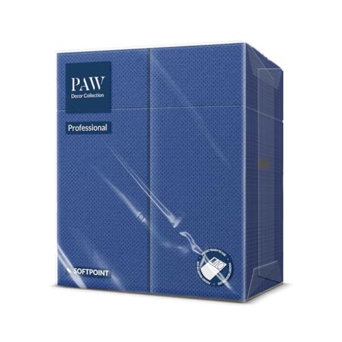 PAW - Besteckservietten aus Softpoint (32 x 38 cm 1/8 Bestecktasche) | 50 Stück | Perfekt für Pubs, Hotels oder Cafés | Serviettentaschen für Besteck | Marineblau von PAW Decor Collection