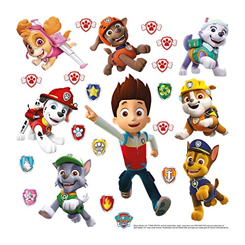 Paw Patrol Ultimate Rescue Wand-Tattoo | Deko Wandaufkleber für Wohnzimmer Kinderzimmer Küche Bad Flur | Wandsticker für Tür Wand Möbel/Schrank 30x30 cm von PAW PATROL