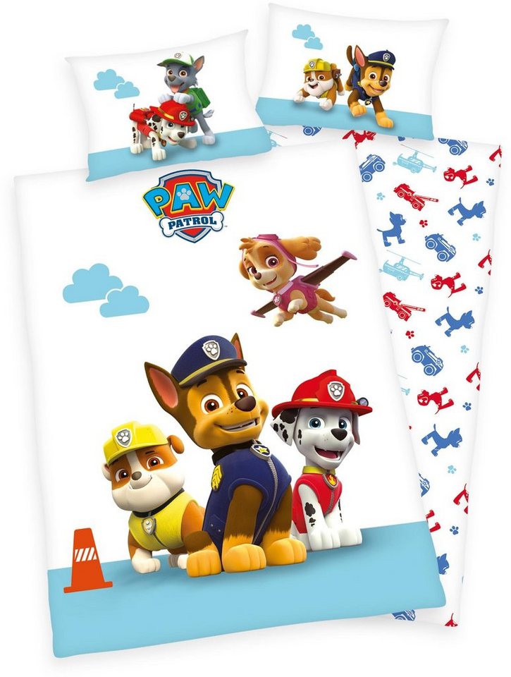 Kinderbettwäsche Dogs, PAW PATROL, Renforcé, 2 teilig, mit Hunden von PAW PATROL