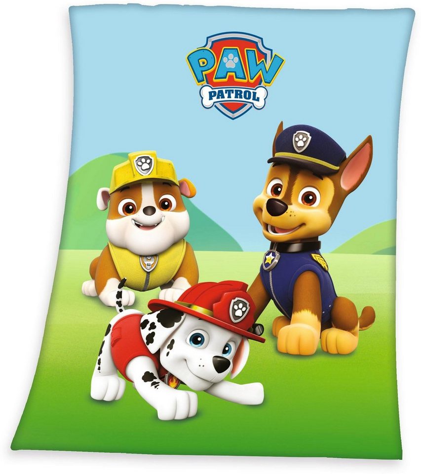 Kinderdecke Paw Petrol, PAW PATROL, mit Motiv, Kuscheldecke von PAW PATROL