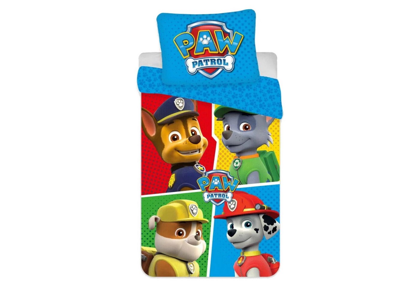 PAW PATROL Babybettwäsche PAW Patrol Baby-Bettwäsche „4 PAW“ 100x135, 100 % Baumwolle von PAW PATROL