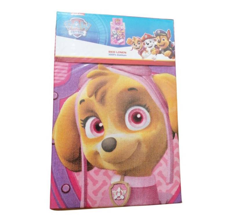 PAW PATROL Babybettwäsche PAW Patrol Baby-Bettwäsche "Call the PAW Patrol" in Rosa, Baumwolle von PAW PATROL