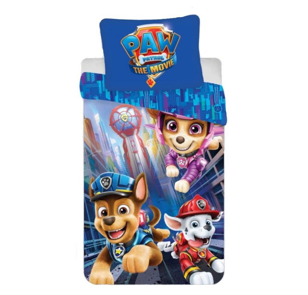 PAW PATROL Babybettwäsche Paw Patrol Bettwäsche 100x135 40x60 „The Movie“ zum Kinofilm – 100% PAW PATROL Babybettwäsche Paw Patrol Bettwäsche 100x135 40x60 „The Movie“ zum Kinofilm – 100% von PAW PATROL