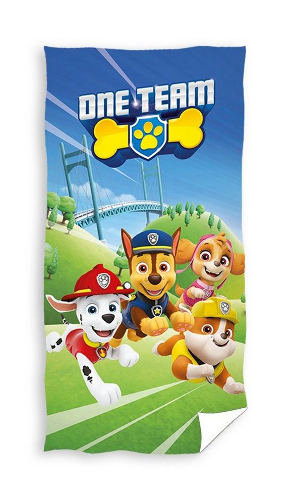 PAW PATROL Badetuch Paw Patrol Badetuch Handtuch Strandtuch Duschtuch 70 x 140 cm, bedruckt von PAW PATROL