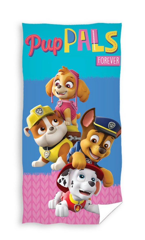 PAW PATROL Badetuch Paw Patrol Badetuch Handtuch Strandtuch Duschtuch 70 x 140 cm, bedruckt von PAW PATROL