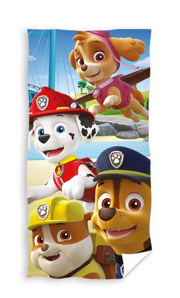 PAW PATROL Badetuch Paw Patrol Badetuch Handtuch Strandtuch Duschtuch 70 x 140 cm, bedruckt von PAW PATROL