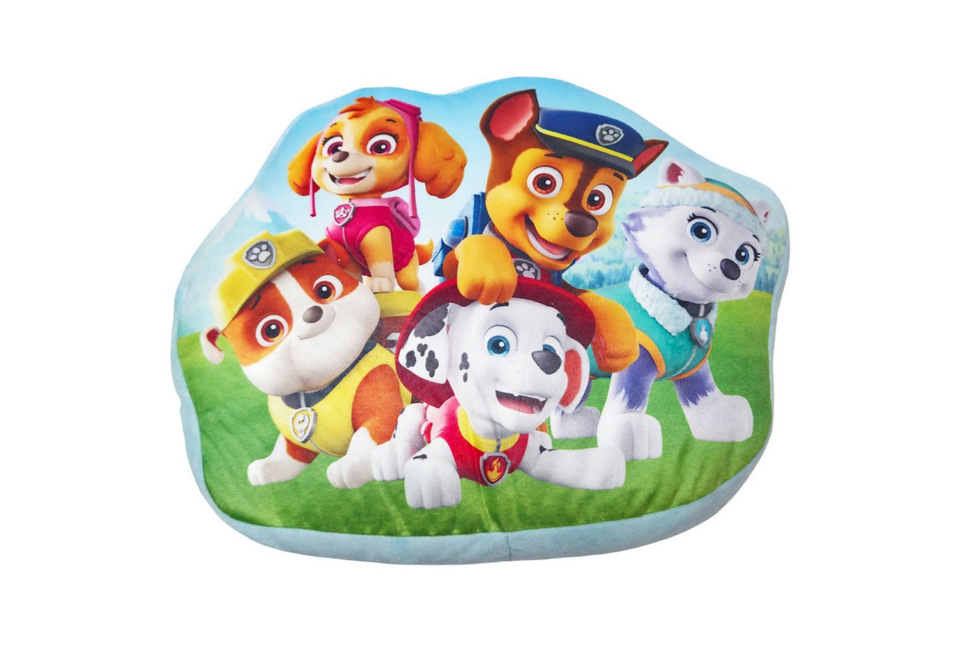 PAW PATROL Dekokissen Paw Patrol Chase Skye 3D Kissen Dekokissen Cushion 34x28x7 cm von PAW PATROL