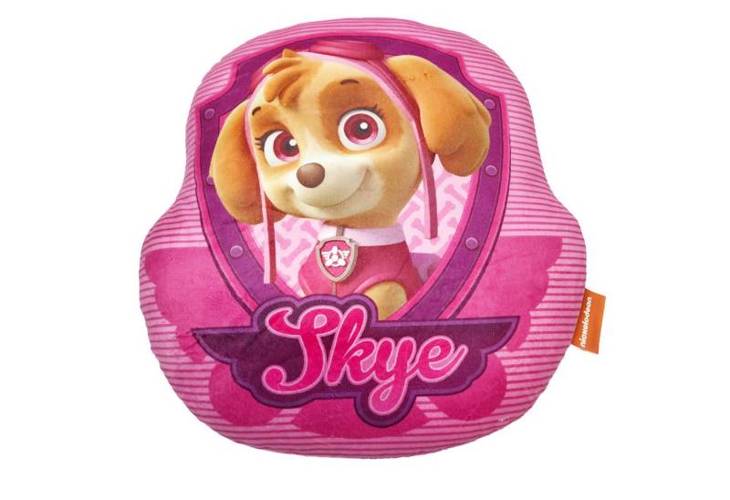 PAW PATROL Dekokissen Paw Patrol Skye 3D Kissen Dekokissen Cushion 34x30x7 cm von PAW PATROL