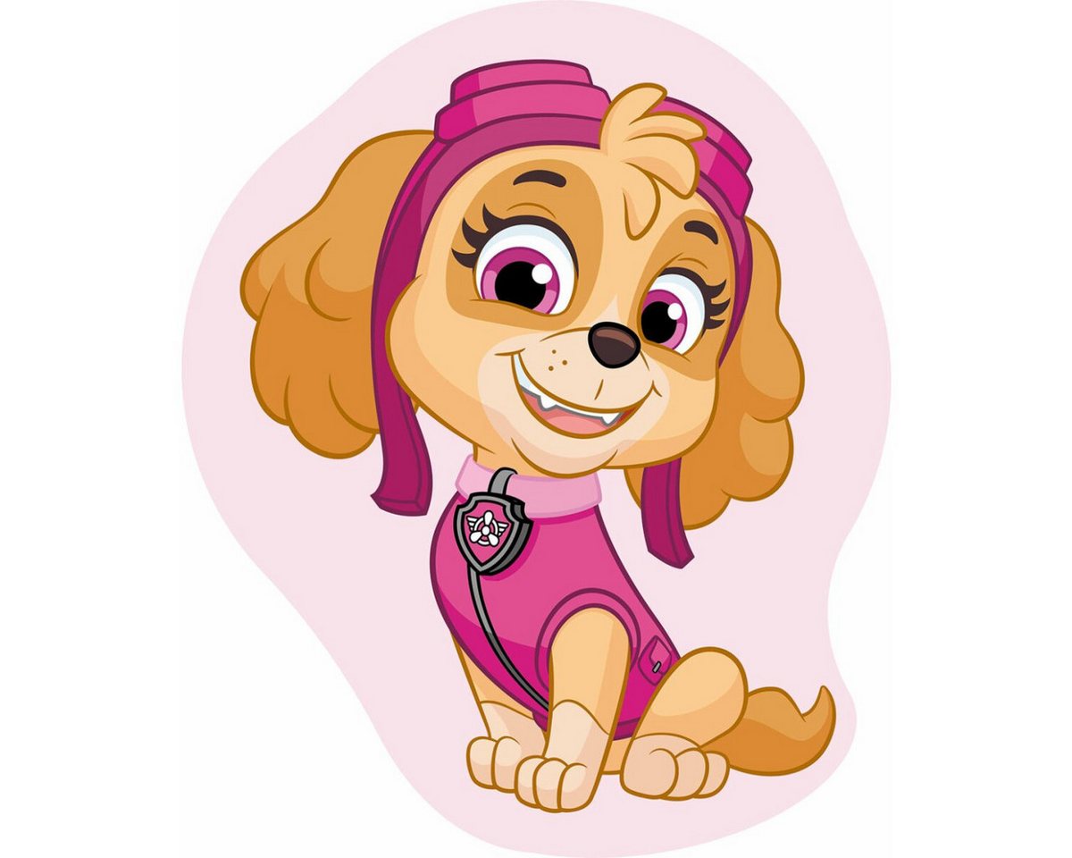 PAW PATROL Dekokissen Paw Patrol Skye Kissen 40x32cm – Formkissen Velours Deko von PAW PATROL