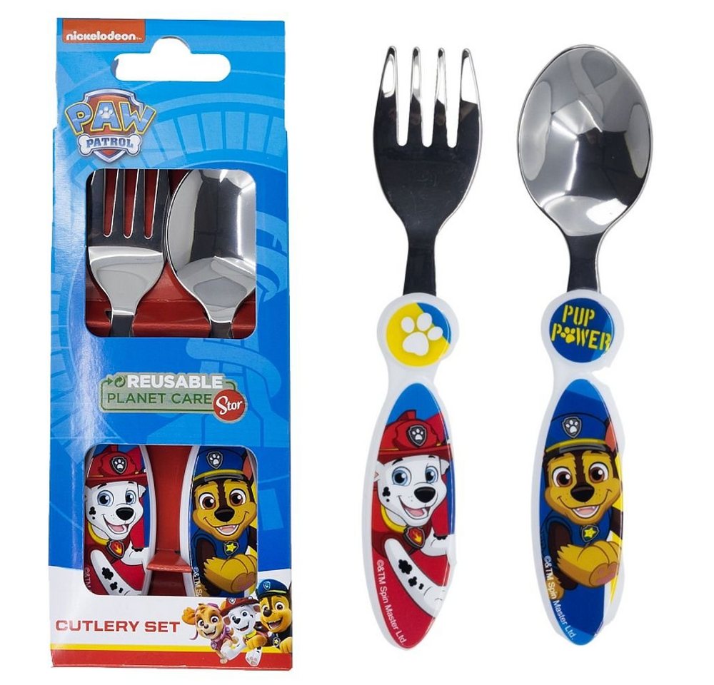 PAW PATROL Kinderbesteck Kinder Besteck-Set Paw Patrol 2-teilig Metall & Kunststoff Griff (2-tlg) von PAW PATROL