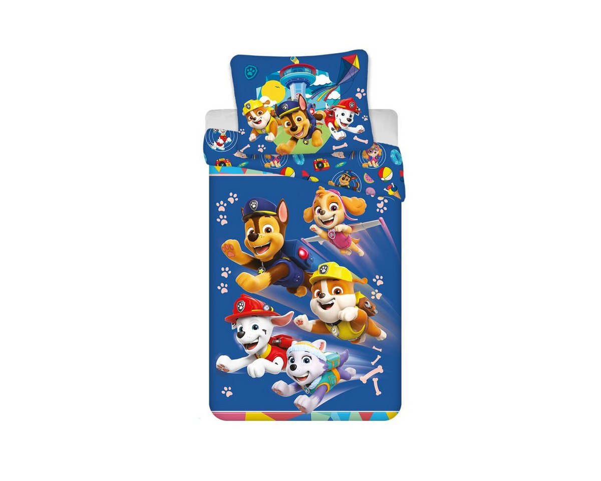 PAW PATROL Kinderbettwäsche Paw Patrol Brave Pups Bettwäsche 140x200cm Kinder von PAW PATROL