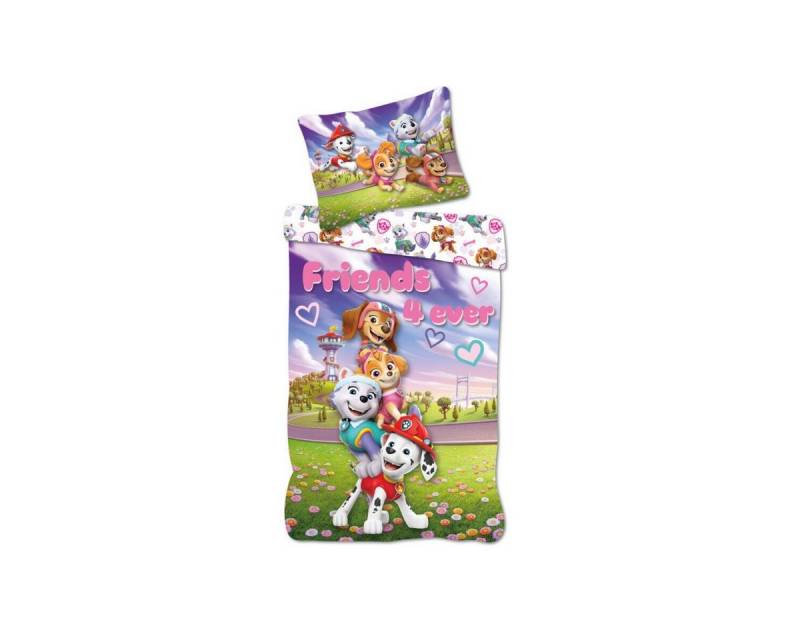 PAW PATROL Kinderbettwäsche Paw Patrol Friends 4 Ever Bettwäsche 140x200cm von PAW PATROL