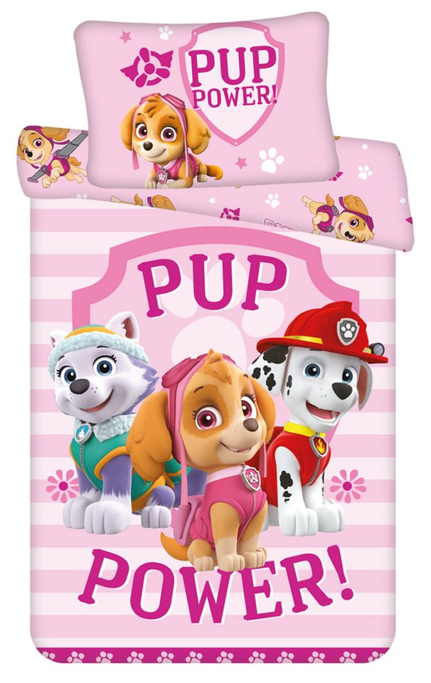 PAW PATROL Kinderbettwäsche Paw Patrol "Pup Power" Everest Skye Marshall Bettw, Renforcé, 2 teilig PAW PATROL Kinderbettwäsche Paw Patrol "Pup Power" Everest Skye Marshall Bettw, Renforcé, 2 teilig von PAW PATROL