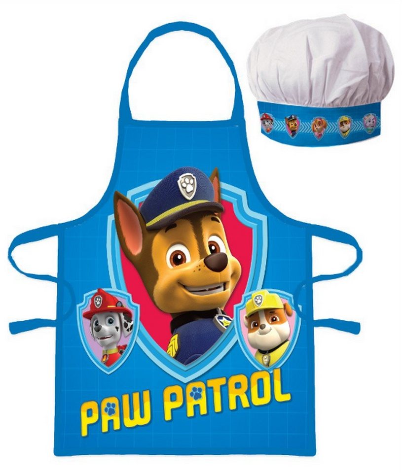 PAW PATROL Kochschürze 2tl. Set Paw Patrol Kinder Mädchen Jungen Kindergarten Schule Kochset von PAW PATROL