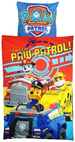 PAW PATROL Microfaser, 135 x 200cm-0121990 Bettwäsche, Polyester, blau, 37.5 x 27 x 4 cm von PAW PATROL