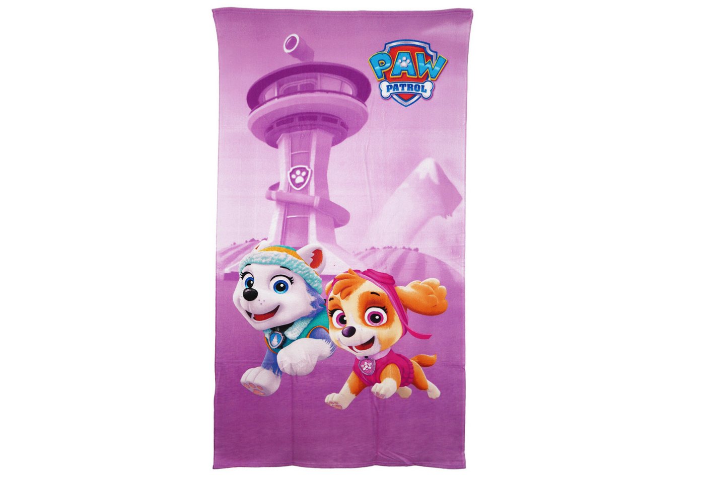 PAW PATROL Strandtuch Paw Patrol Skye Everest Mädchen Mikrofaser Badetuch 70x140 cm von PAW PATROL