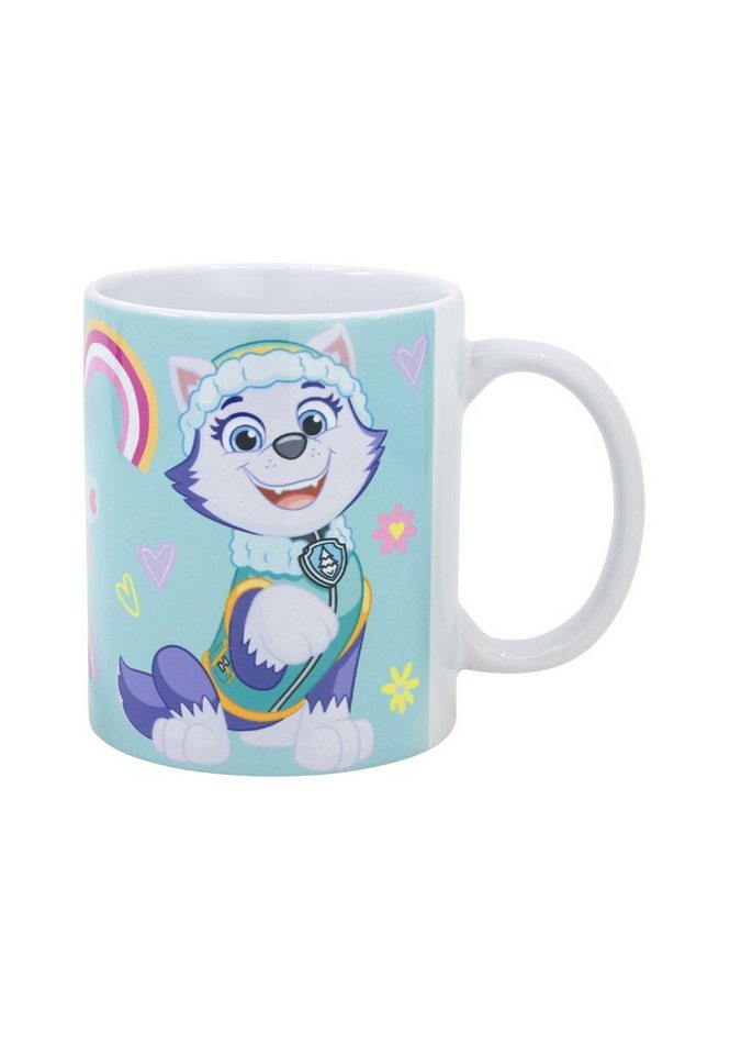 PAW PATROL Tasse Skye & Everest Kinder-Becher Mädchen, aus Keramik im Geschenkkarton von PAW PATROL