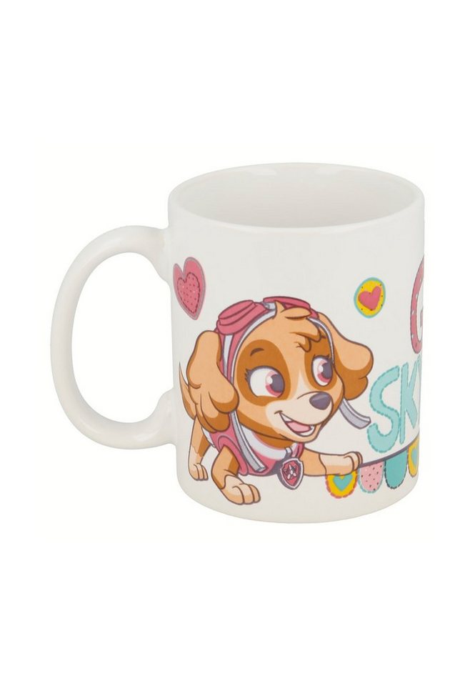 PAW PATROL Tasse Skye & Everest Kinder-Becher Tasse, aus Keramik im Geschenkkarton von PAW PATROL