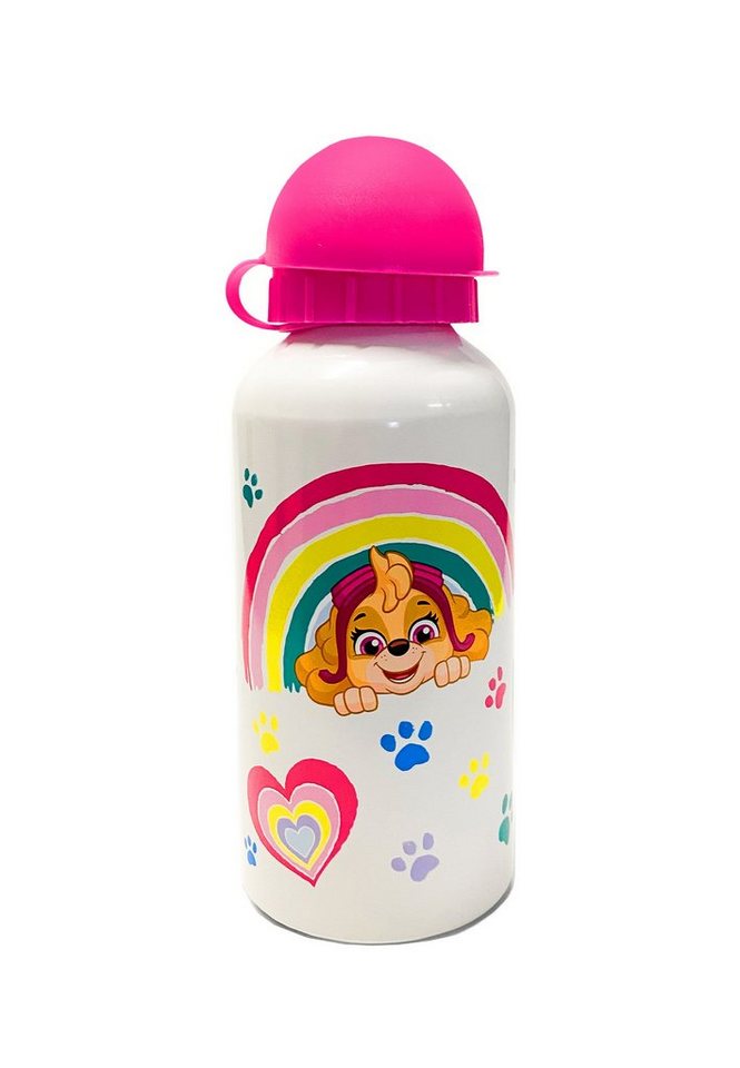 PAW PATROL Trinkflasche Skye Kinder Mädchen Aluminium Alu Flasche Sportflasche von PAW PATROL