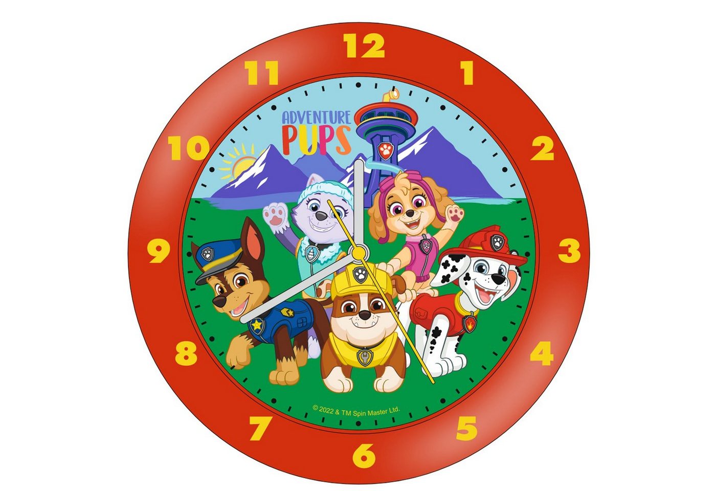 PAW PATROL Wanduhr PAW Patrol Kinderwanduhr von PAW PATROL