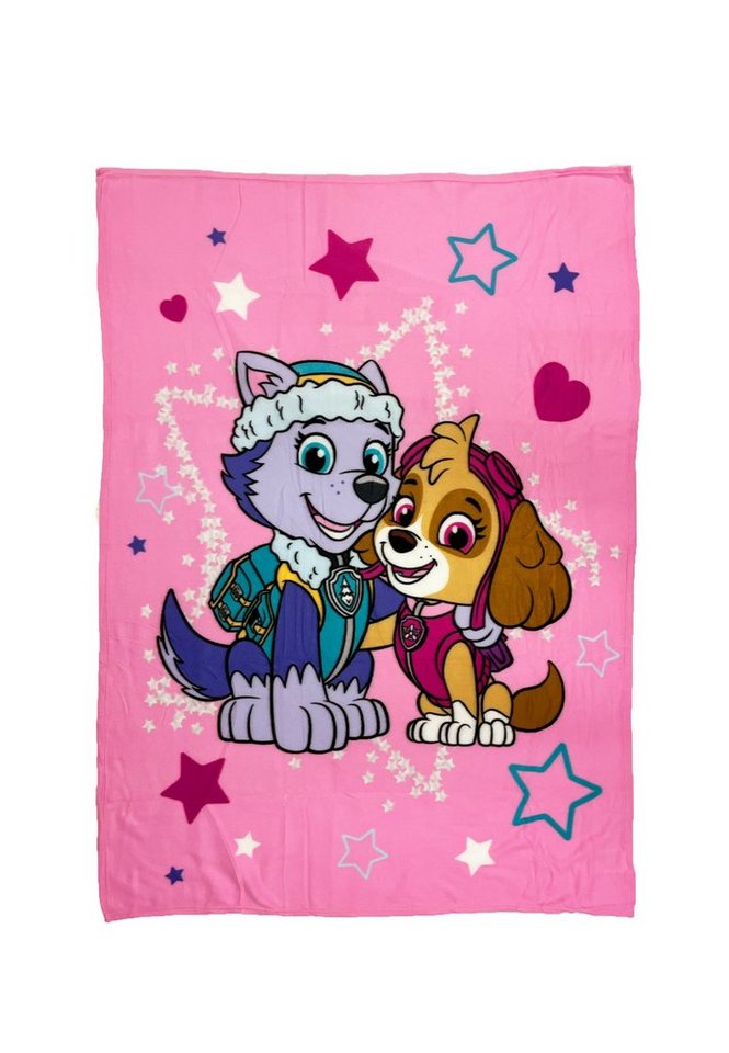 Wohndecke Skye und Everest Kuscheldecke Fleece Decke, PAW PATROL von PAW PATROL