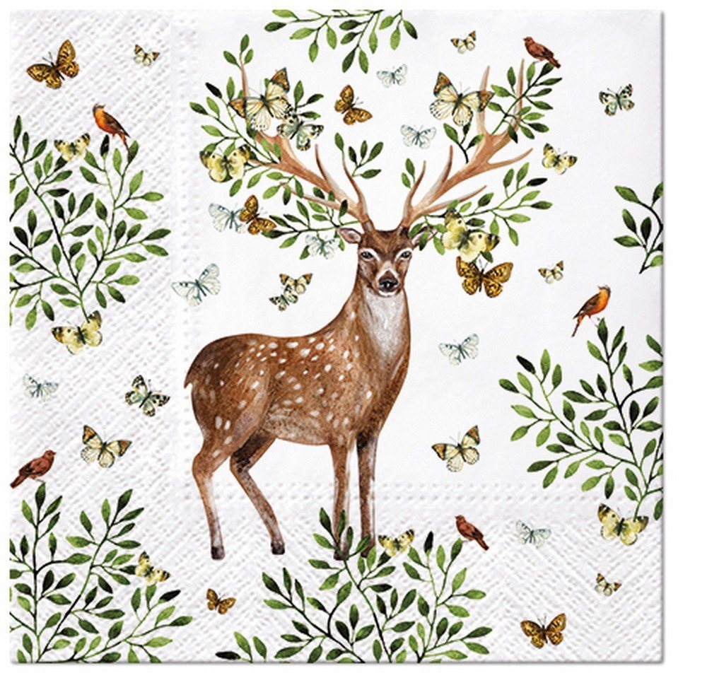 PAW Sp. z o.o. Papierserviette 20 Servietten Forest Antlers 33x33cm, (20 St) von PAW Sp. z o.o.