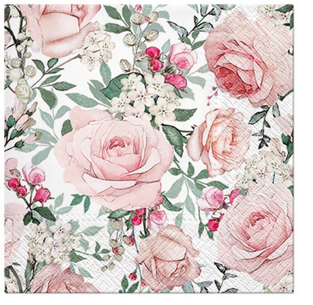 PAW Sp. z o.o. Papierserviette 20 Servietten Gorgeous Roses 33x33cm, (20 St) von PAW Sp. z o.o.