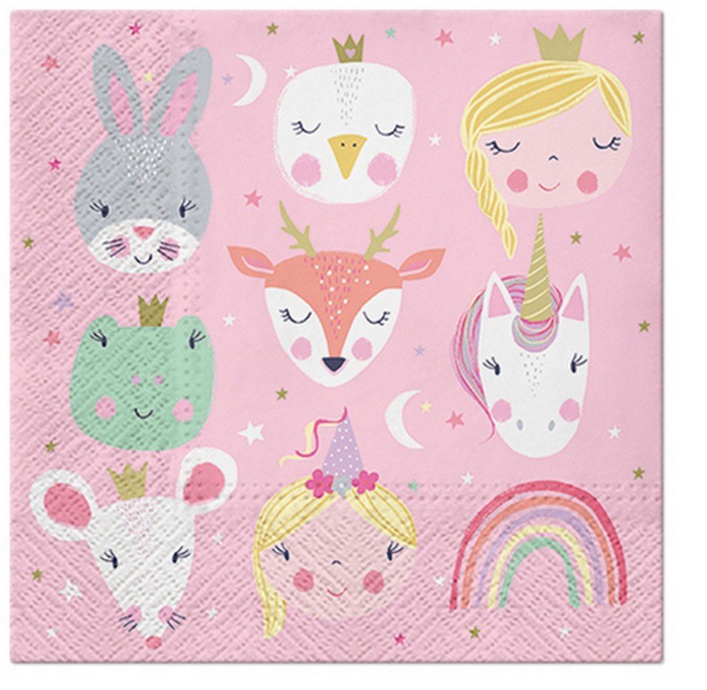 PAW Sp. z o.o. Papierserviette 20 Servietten Magical Friends 33x33cm, (20 St) von PAW Sp. z o.o.