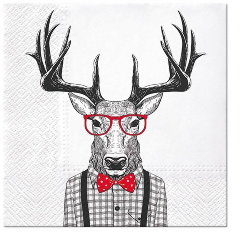PAW Sp. z o.o. Papierserviette 20 Servietten Oh Deer 33x33cm, (20 St) von PAW Sp. z o.o.