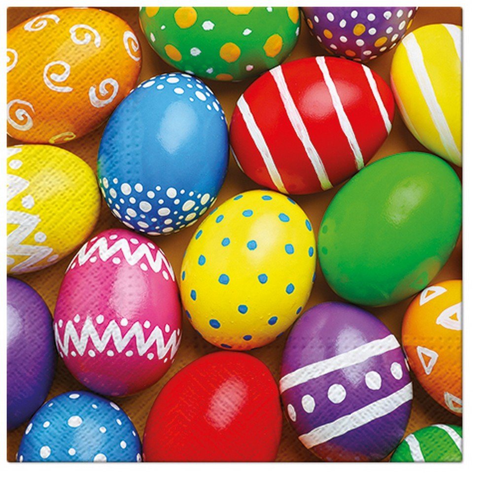 PAW Sp. z o.o. Papierserviette 20 Servietten Patterned Eggs 33x33cm, (20 St) von PAW Sp. z o.o.