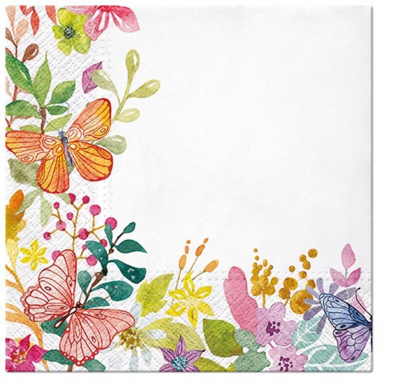 PAW Sp. z o.o. Papierserviette 20 Servietten Watercolor Meadow 33x33cm, (20 St) von PAW Sp. z o.o.