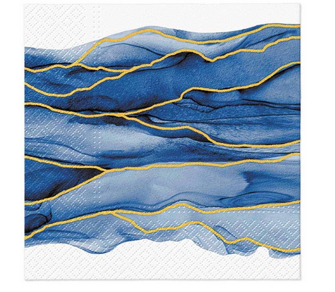 PAW Sp. z o.o. Papierserviette 20 Servietten Watercolor Waves 33x33cm, (20 St) von PAW Sp. z o.o.