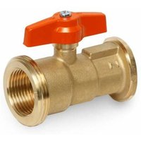 Pumpenkugelhahn pkv Flansch für 1 1/2' Überwurf und 1 1/2' ag 2109 - PAW von PAW