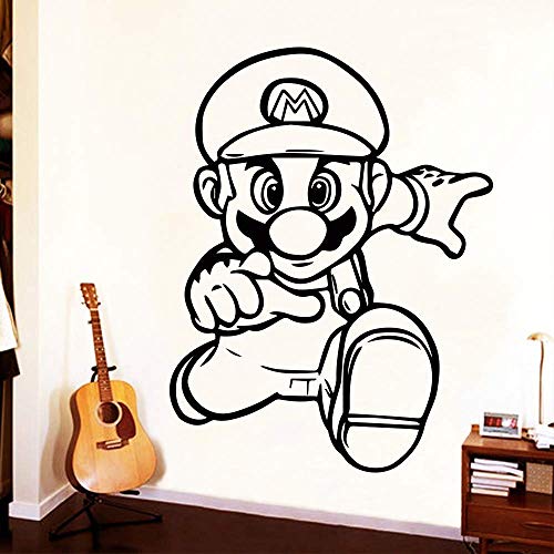 Cartoon Super Mario Spiel Wandaufkleber Für Kinderzimmer Dekoration Jungen Spielzimmer Aufkleber Aufkleber Schlafzimmer Dekor Gamer Aufkleber Wandbild 58 * 76 Cm von PAWANG