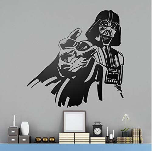 Darth Vader Wandkunst Poster Darth Vader Star Wars Wandtattoo Lustige Abziehbilder Autofenster Glaswandbilder Deko Für Jungen Schlafzimmer 42 * 42Cm von PAWANG