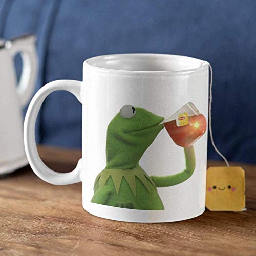 Die Weiße Tasse Kermit Tea Trinkt Tee, Aber Das Hat Nichts Mit Meinem Geschäft Zu Tun. Große Tasse Tasse Große Tasse Tasse Einzigartiges Weihnachtsgeburtstagsgeschenk 11Oz-15Oz von PAWANG